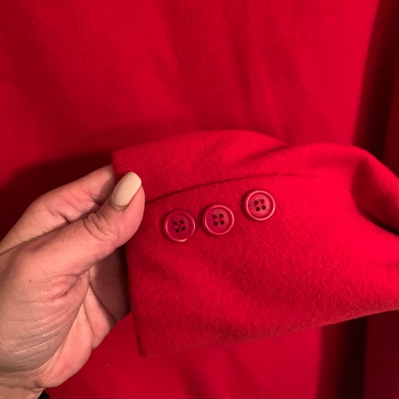 Express Y2K 90’s red oversized wool blazer. - Picture 4 of 5